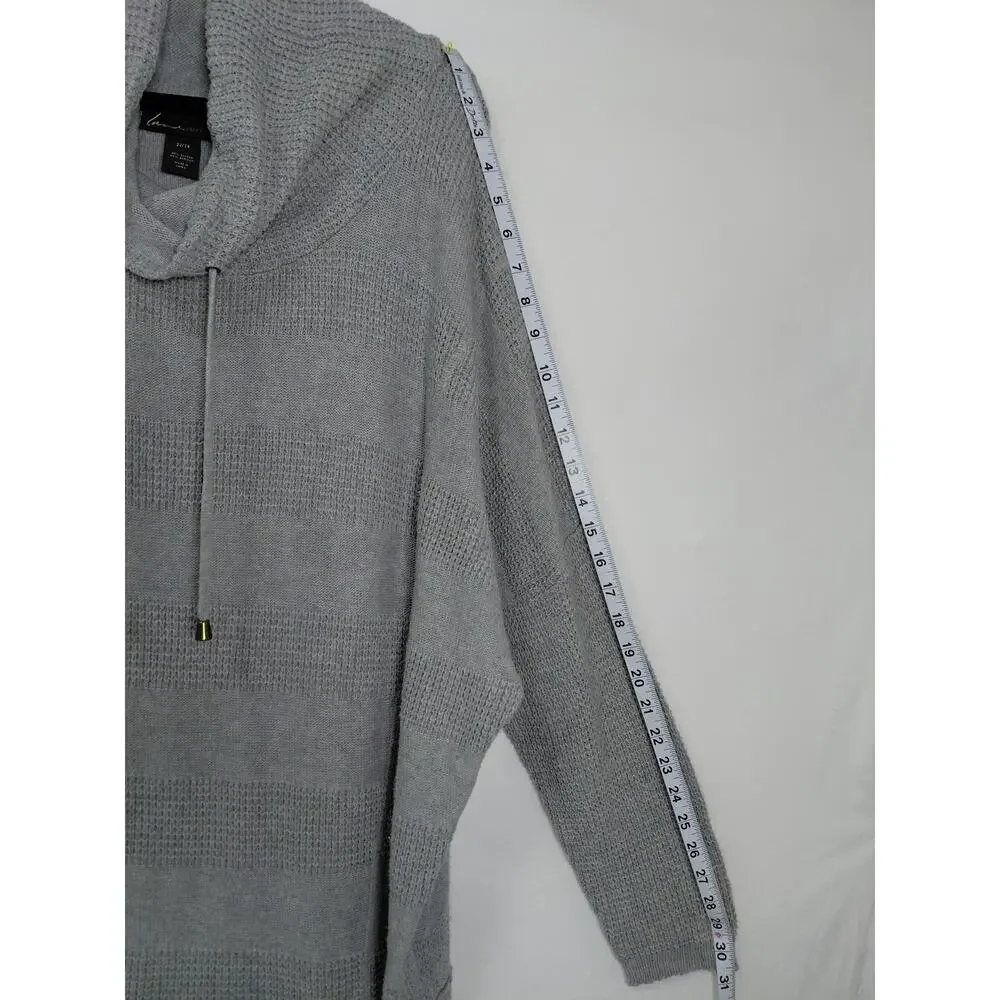 Lane Bryant Gray Pullover Sweater Cowl Neck Women Size 22/24